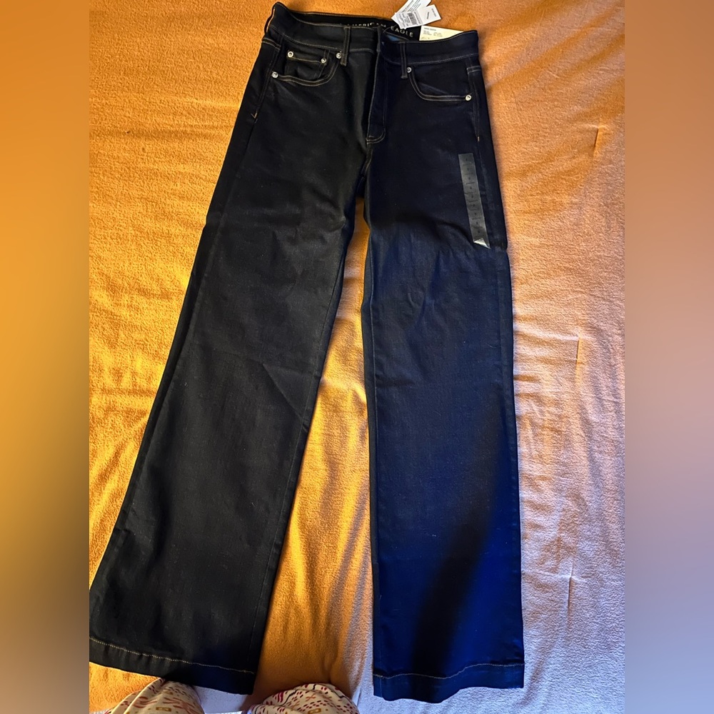 American Eagle wide leg super stretch jeans
